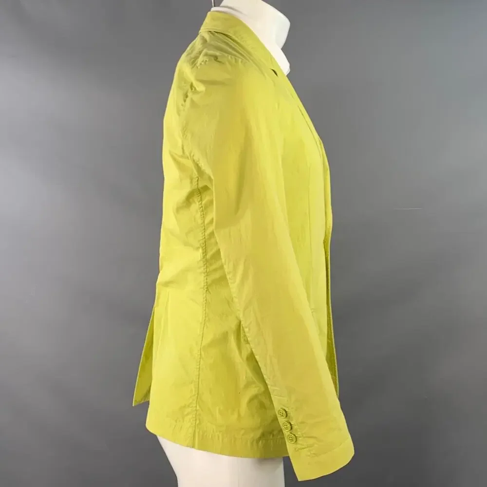 VIKTOR & ROLF Size 38 Yellow Cotton Blend Single Breasted Sport Coat